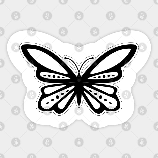 Butterfly Art Sticker by usastore